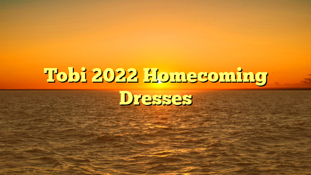 Tobi 2022 Homecoming Dresses