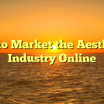 How to Market the Aesthetics Industry Online