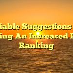 Reliable Suggestions For Getting An Increased Page Ranking