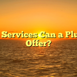What Services Can a Plumber Offer?